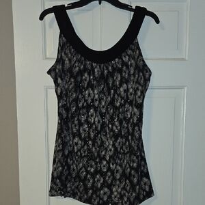 ND Black & Gray Dressy Sleeveless Top